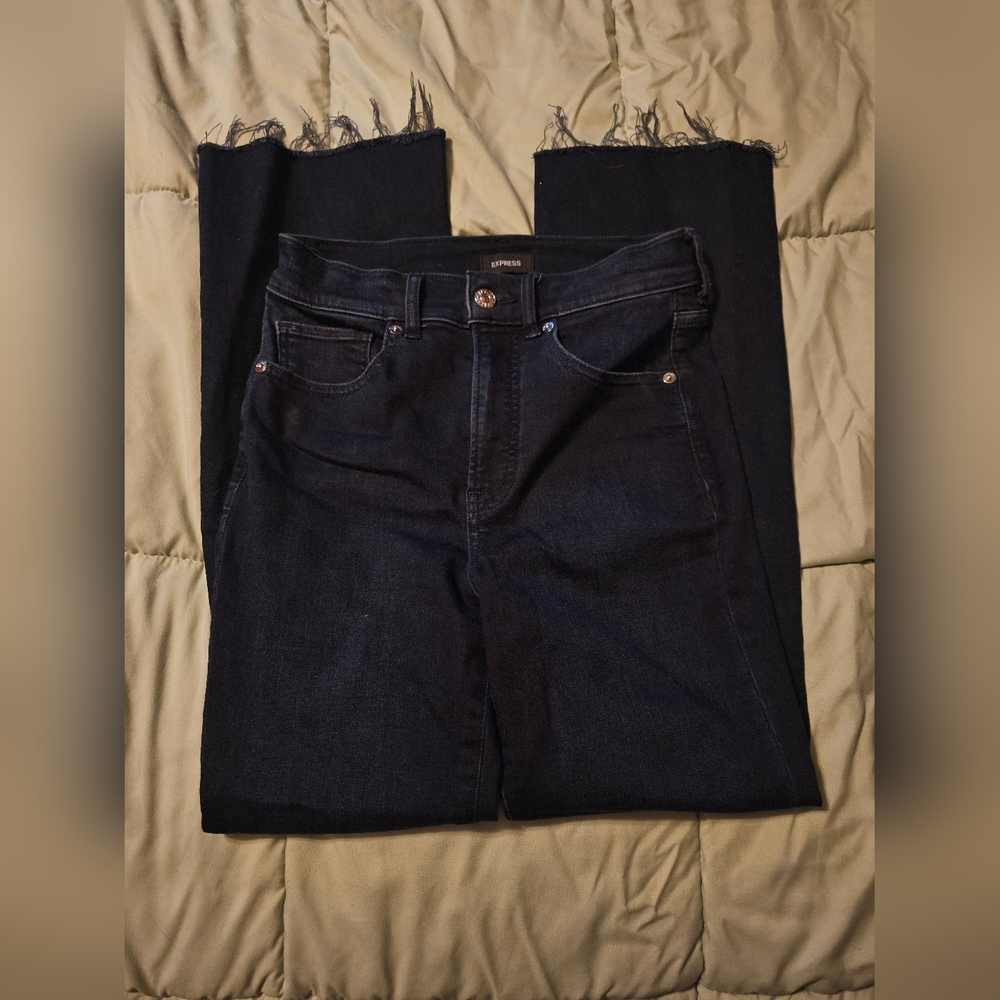Express Women's Dark Blue Skinny Jeans